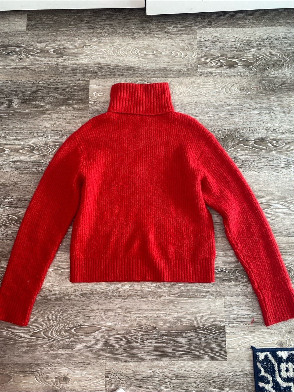 H&M Cozy Bright Red Turtleneck Sweater